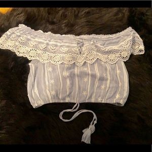 American Eagle off the shoulder crop top